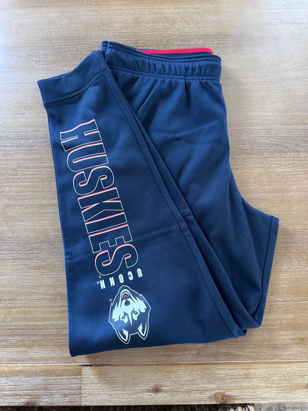 Nike Navy Huskies Mens Joggers with Red Trim
